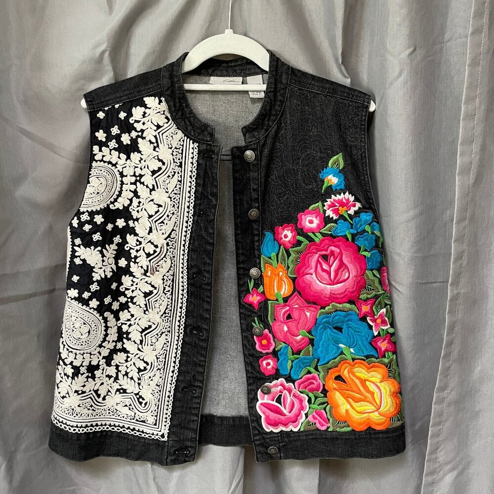 Chico's Embroidered Vest